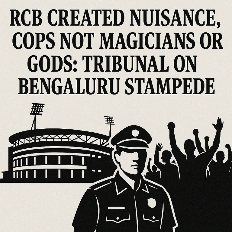 RCB Created Nuisance Cops Not Magicians or Gods: Tribunal Blasts Organisers Over Bengaluru Stampede